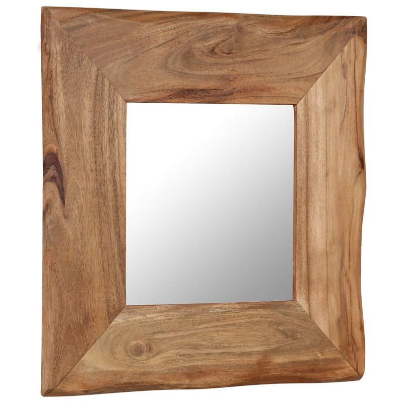 vidaXL Cosmetic Mirror 50x50 cm Solid Acacia Wood