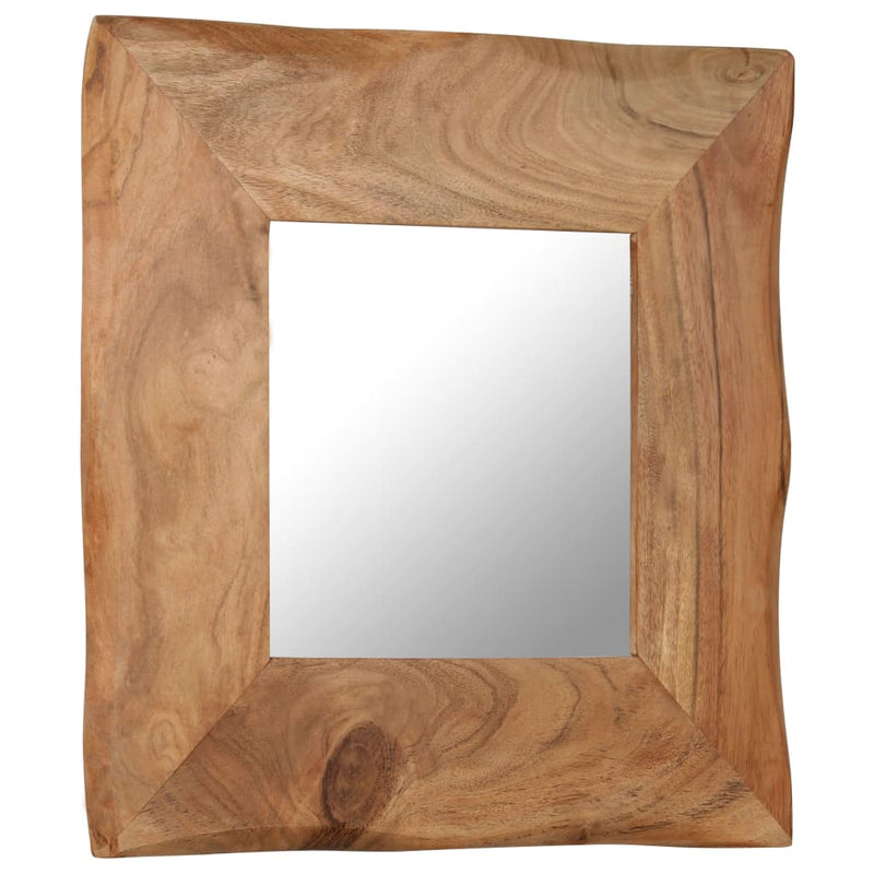 vidaXL Cosmetic Mirror 50x50 cm Solid Acacia Wood