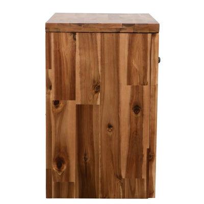 vidaXL Bedside Tables 2 pcs Solid Acacia Wood 40x30x48 cm
