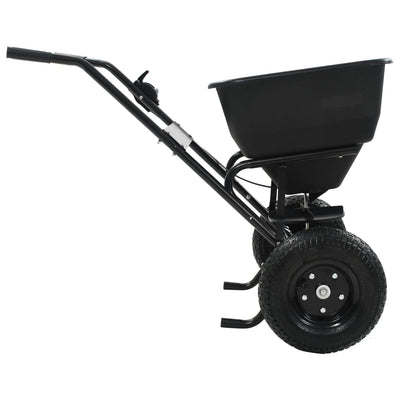 vidaXL Walk Behind Salt Spreader PVC and Steel 106x73x76 cm 45 L