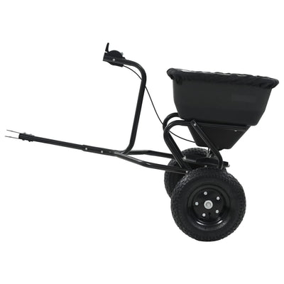 vidaXL Tow Behind Salt Spreader PVC and Steel 125x74x79 cm 45 L