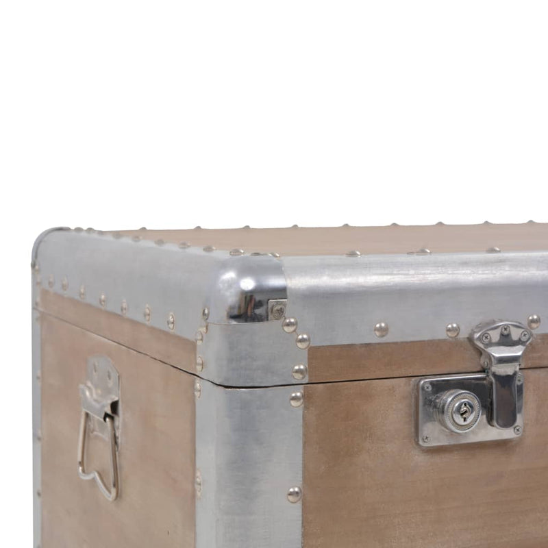 vidaXL Storage Box Solid Fir Wood 91x52x40 cm Brown