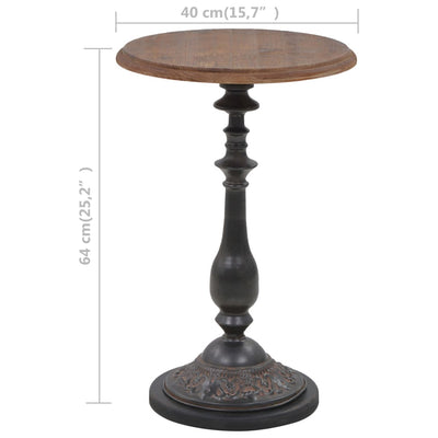 vidaXL End Table Solid Fir Wood 40x64 cm Brown