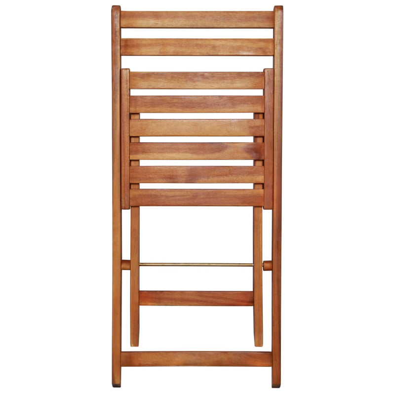 vidaXL Outdoor Bistro Chairs 2 pcs Solid Acacia Wood