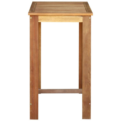 vidaXL Bar Table Solid Acacia Wood 60x60x105 cm