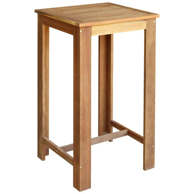 vidaXL Bar Table and Stool Set 3 Pieces Solid Acacia Wood
