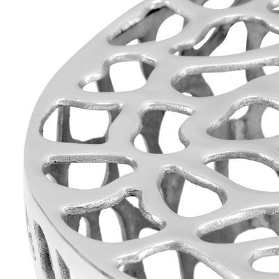 vidaXL Coffee Table Casted Aluminium 70x30 cm Silver