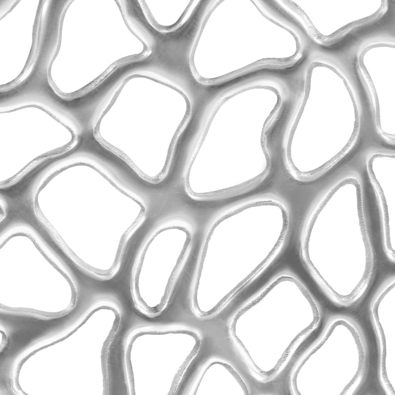 vidaXL Coffee Table Casted Aluminium 70x30 cm Silver