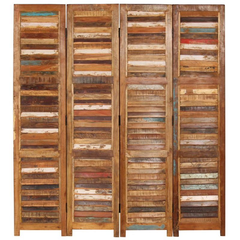vidaXL Room Divider Solid Reclaimed Wood 170 cm