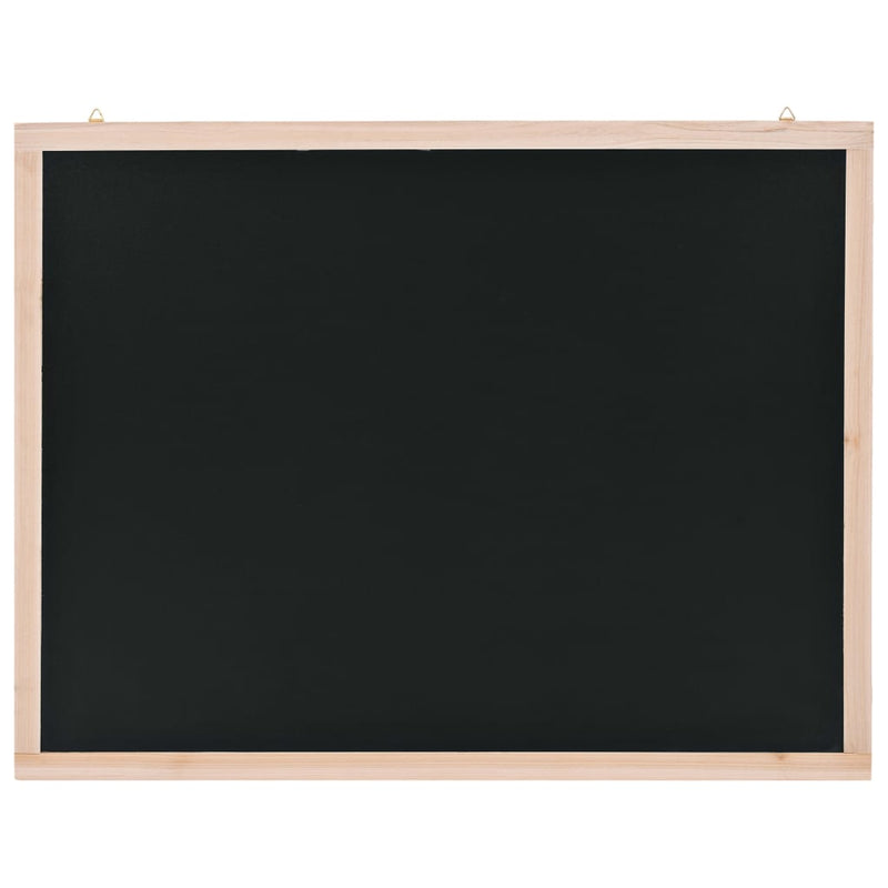 vidaXL Wall-Mounted Blackboard Cedar Wood 60x80 cm