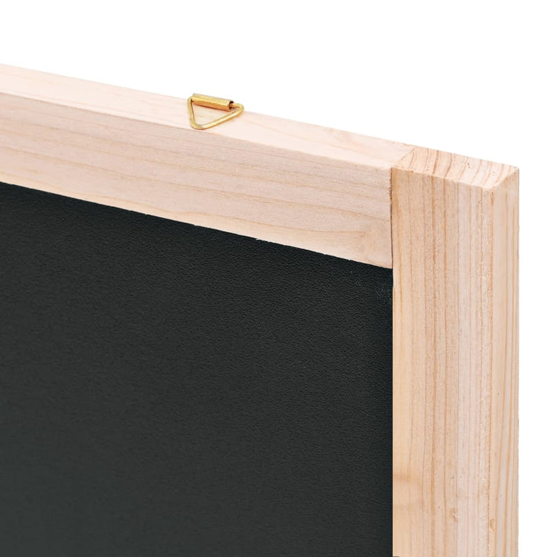 vidaXL Wall-Mounted Blackboard Cedar Wood 60x80 cm
