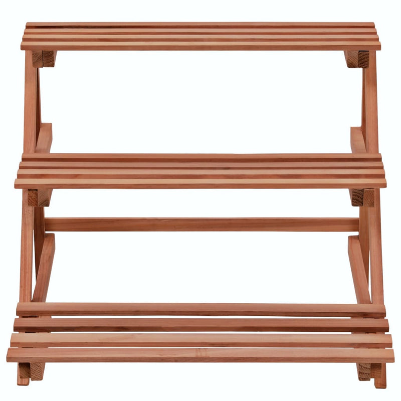 vidaXL 3-Tier Plant Stand Cedar Wood 48x45x40 cm
