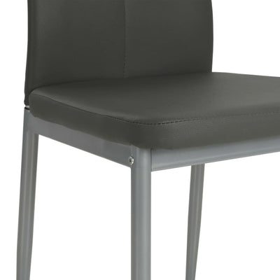 vidaXL Dining Chairs 2 pcs Black Faux Leather