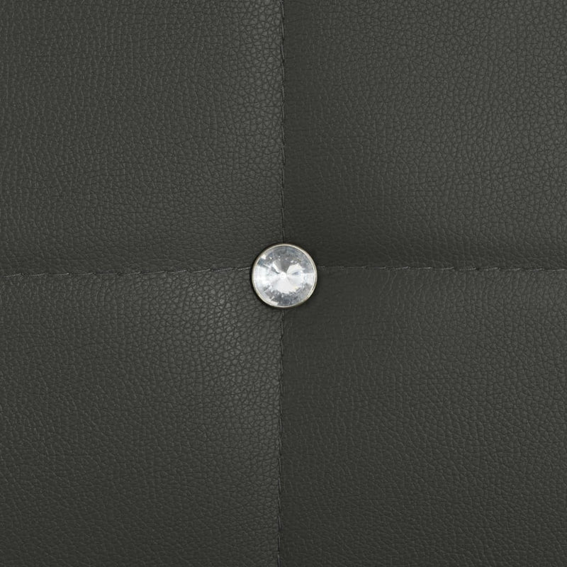 vidaXL Dining Chairs 2 pcs Black Faux Leather