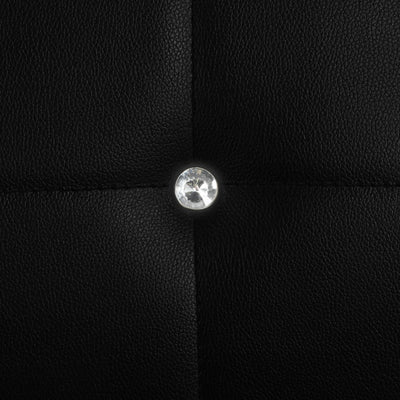 vidaXL Dining Chairs 2 pcs Black Faux Leather