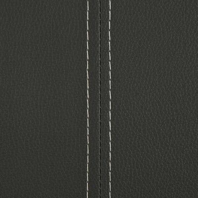 vidaXL Cantilever Dining Chairs 4 pcs Black Faux Leather