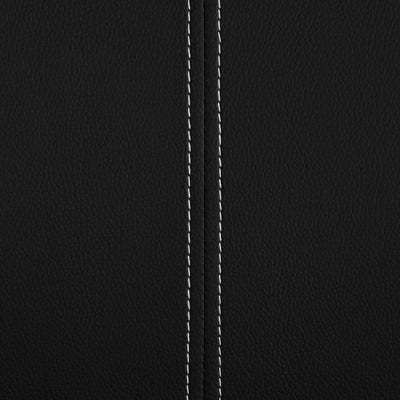 vidaXL Cantilever Dining Chairs 4 pcs Black Faux Leather