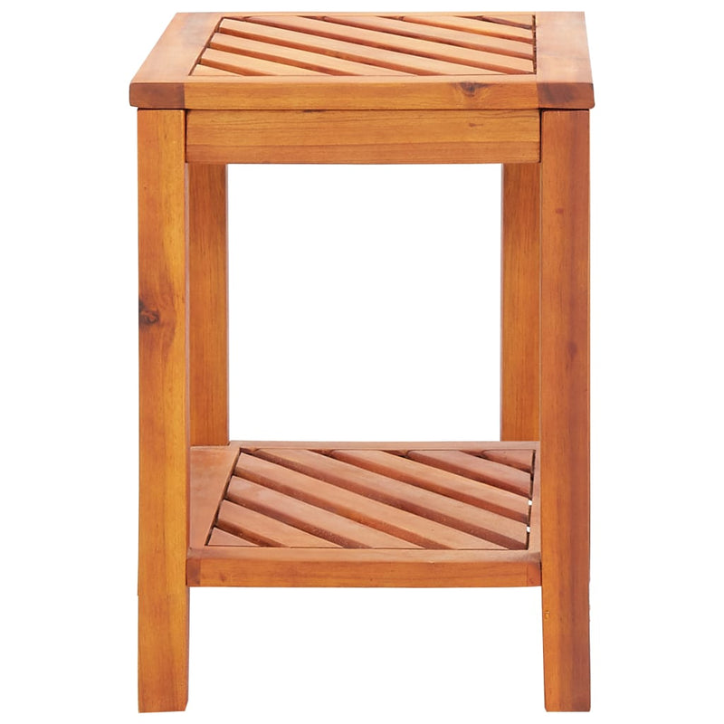 vidaXL Side Table Solid Acacia Wood 45x33x45 cm