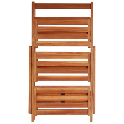 vidaXL 3-Tier Plant Stand 50x63x80 cm Solid Acacia Wood