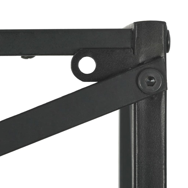 vidaXL Bookcase Solid Firwood and Steel 80x32.5x180 cm