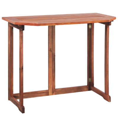 vidaXL Bistro Table 90x50x75 cm Solid Acacia Wood