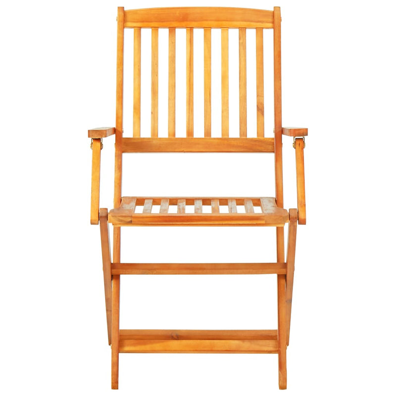 vidaXL 7 Piece Folding Outdoor Dining Set Solid Acacia Wood