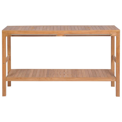 vidaXL Bathroom Vanity Cabinet Solid Teak 132x45x75 cm