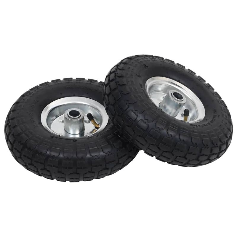 vidaXL Sack Truck Wheels 2 pcs Rubber 4.10/3.50-4