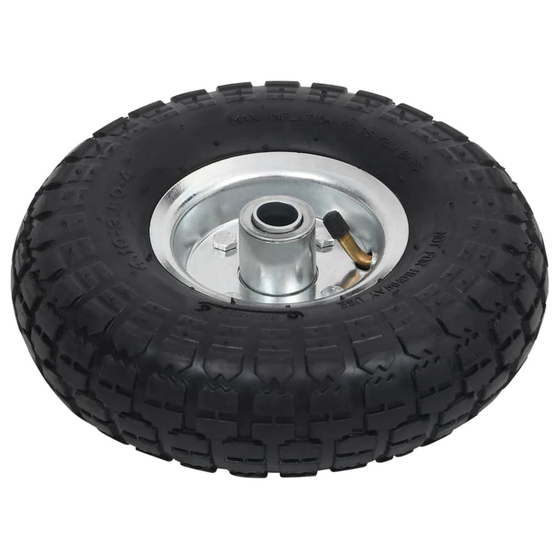 vidaXL Sack Truck Wheels 2 pcs Rubber 4.10/3.50-4