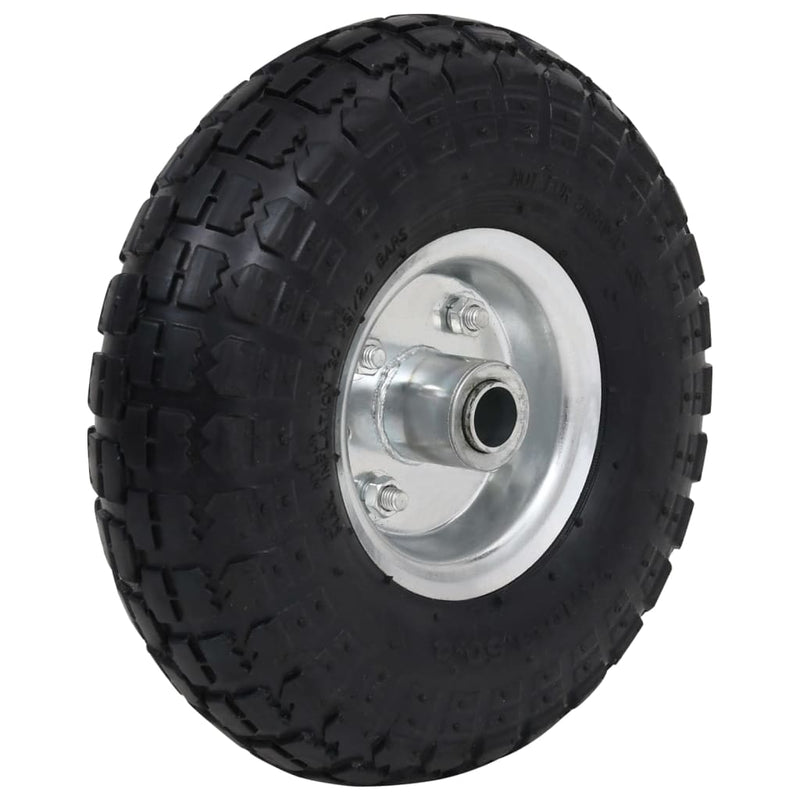 vidaXL Sack Truck Wheels 2 pcs Rubber 4.10/3.50-4
