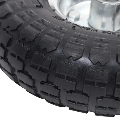 vidaXL Sack Truck Wheels 2 pcs Rubber 4.10/3.50-4