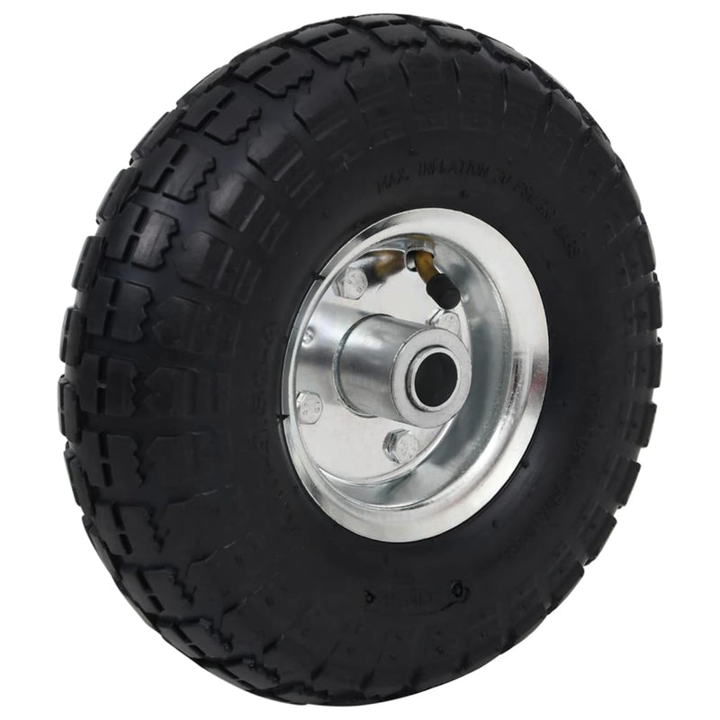 vidaXL Sack Truck Wheels 4 pcs Rubber 4.10/3.50-4