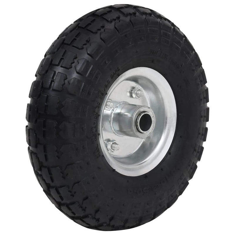 vidaXL Sack Truck Wheels 4 pcs Rubber 4.10/3.50-4