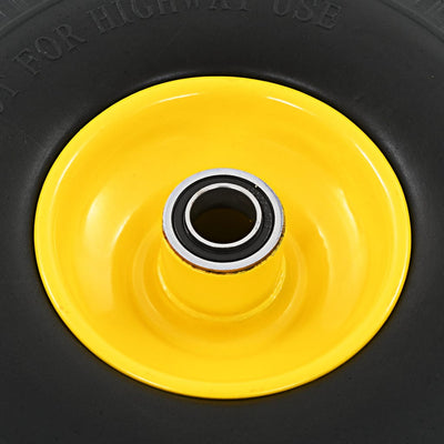 vidaXL Sack Truck Wheels 2 pcs Solid PU 3.00-4