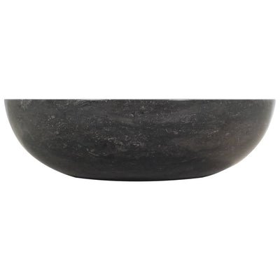 vidaXL Sink 45x30x12 cm Marble High Gloss Black
