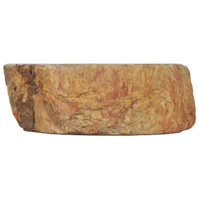 vidaXL Sink 45x35x15 cm Fossil Stone Cream