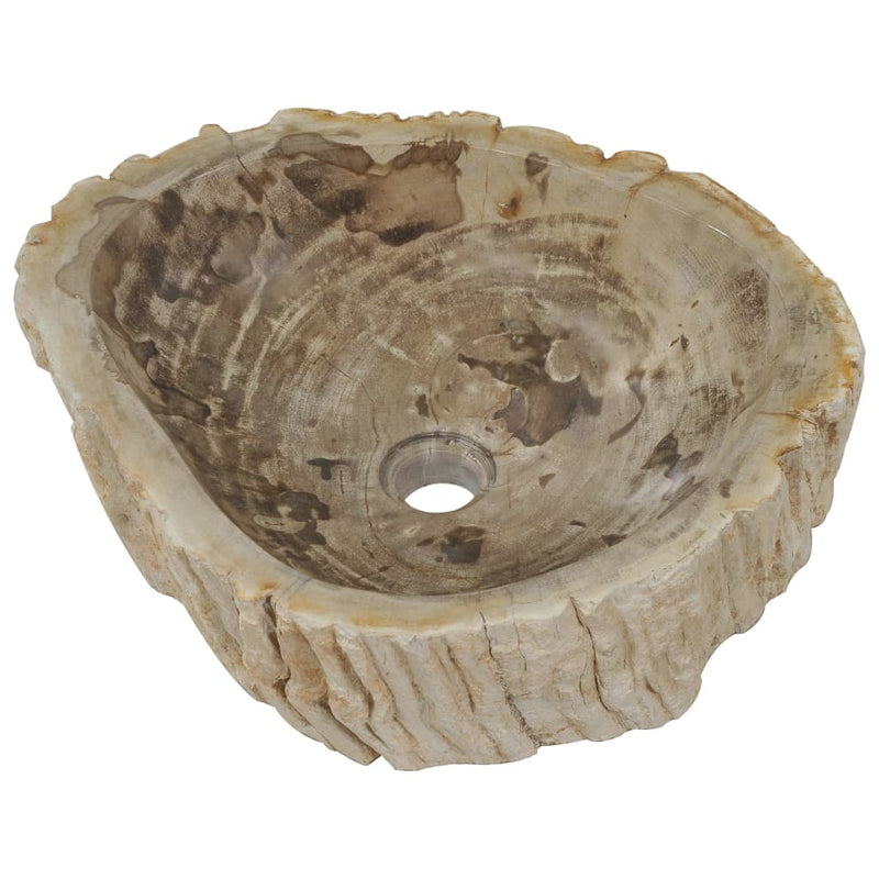 vidaXL Sink 45x35x15 cm Fossil Stone Cream