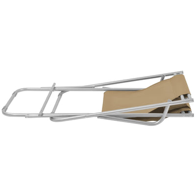 vidaXL Reclining Deck Chairs 2 pcs Steel Black