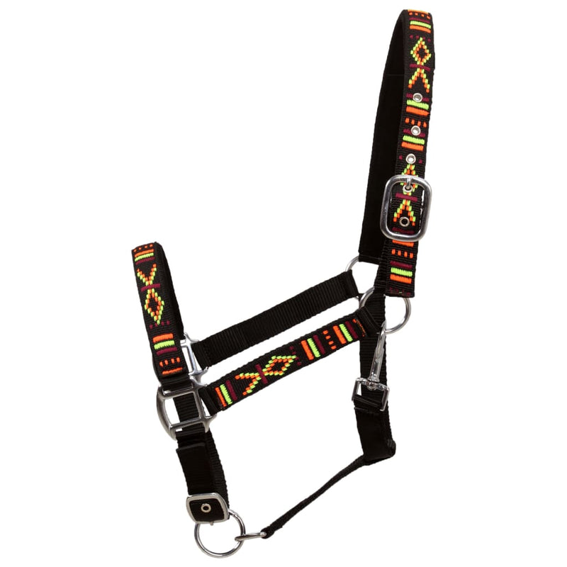 vidaXL Head Collars 2 pcs for Horse Nylon Size Cob Black