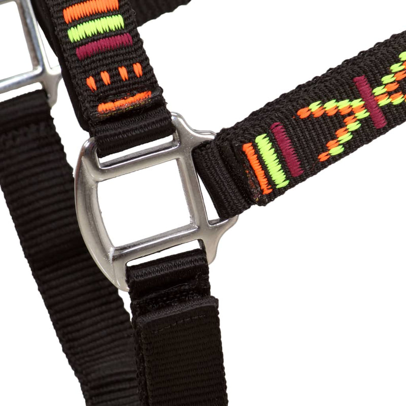vidaXL Head Collars 2 pcs for Horse Nylon Size Cob Black