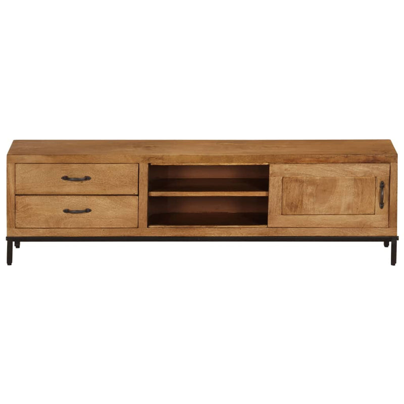 vidaXL TV Cabinet Solid Mango Wood 140x30x40 cm