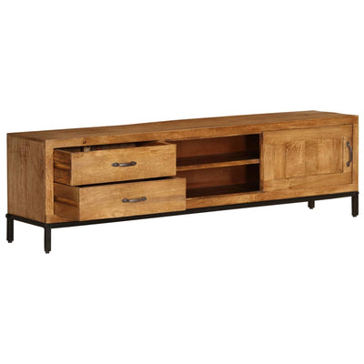vidaXL TV Cabinet Solid Mango Wood 140x30x40 cm