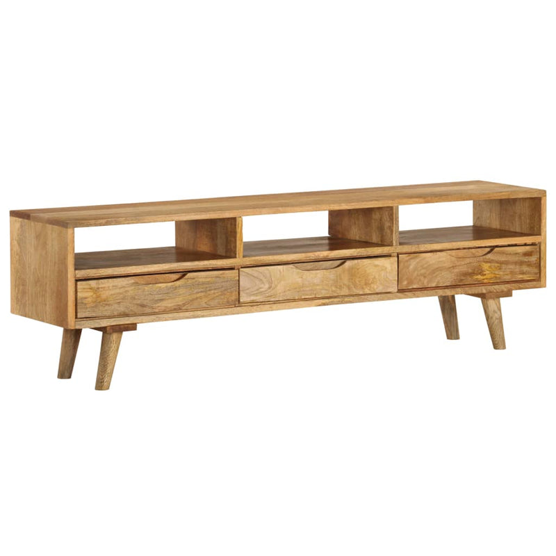 vidaXL TV Cabinet Solid Mango Wood 140x30x41 cm