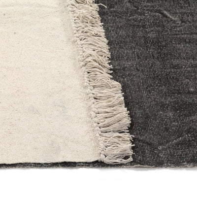 vidaXL Kilim Rug Cotton 160x230 cm Anthracite