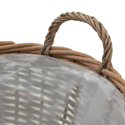 vidaXL Raised Bed 4 pcs Wicker with PE Lining