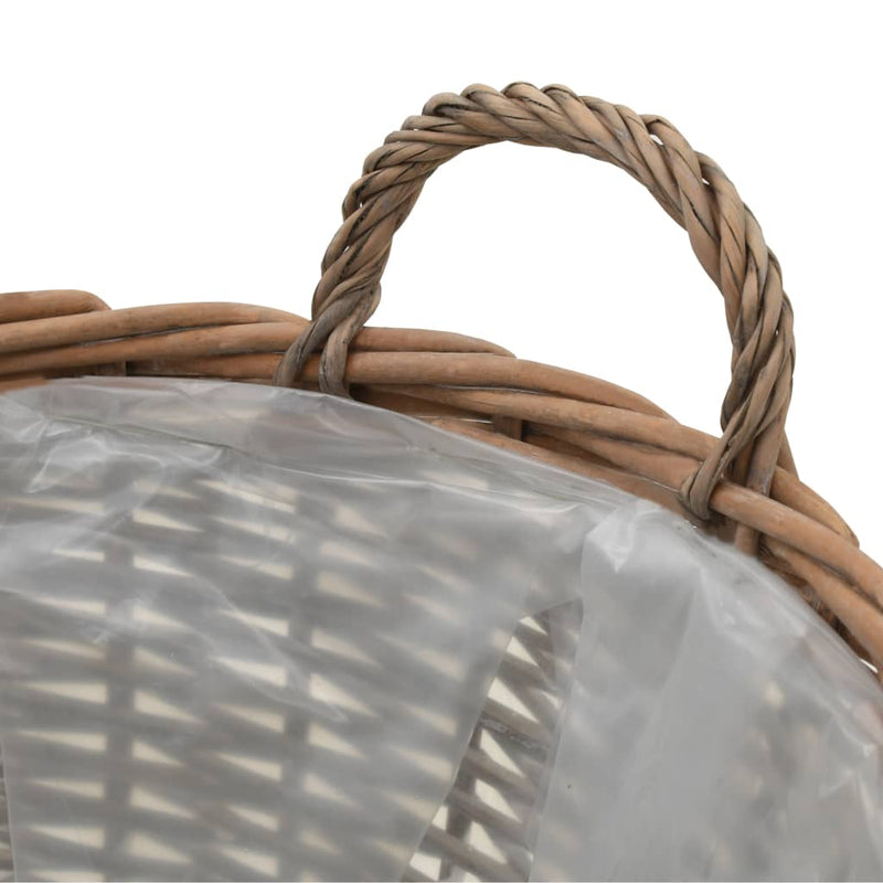 vidaXL Raised Bed 4 pcs Wicker with PE Lining