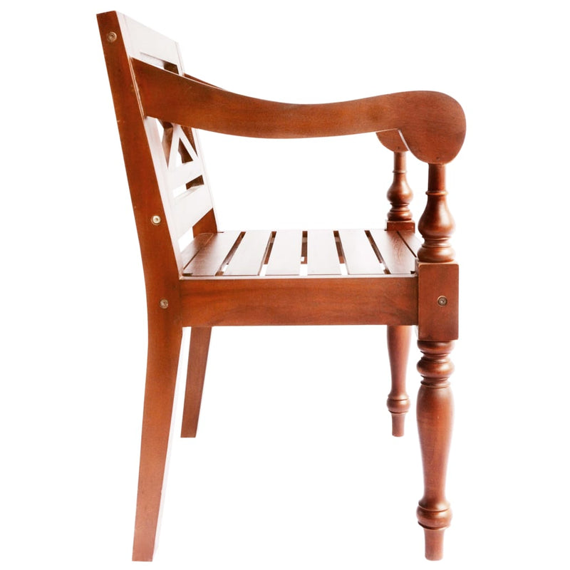 vidaXL Batavia Chairs 2 pcs White Solid Mahogany Wood