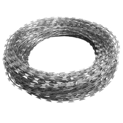 vidaXL Clipped Concertina Razor Wire Galvanised Steel 300 m