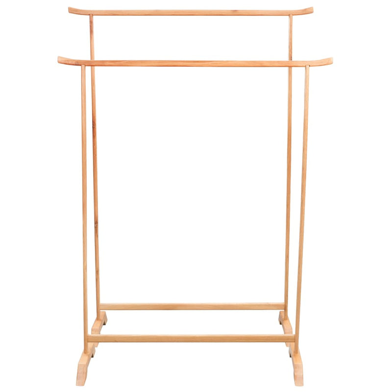 vidaXL Clothes Racks 2 pcs Solid Oak Wood