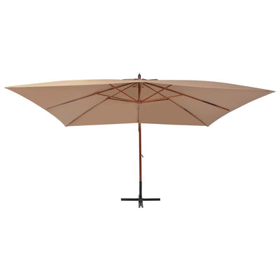 vidaXL Cantilever Garden Parasol with Wooden Pole 400x300 cm Anthracite